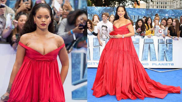 Rihanna đúng là nữ hoàng thảm đỏ của Hollywood: Bức tử vòng 1 ngồn ngộn, mặc như nude 100%, đẹp nhất lại là lúc hở tinh tế - Ảnh 5. Rihanna đúng là nữ hoàng thảm đỏ của Hollywood: Bức tử vòng 1 ngồn ngộn, mặc như nude 100%, đẹp nhất lại là lúc hở tinh tế - Ảnh 5.