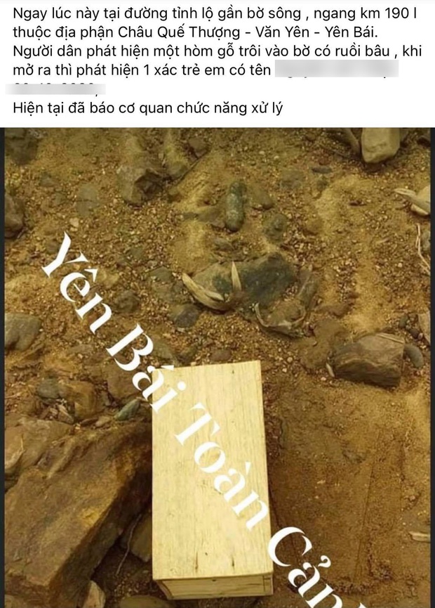 Yên Bái: Sự thật đằng sau bức ảnh phát hiện một thi thể trẻ em, bên trong hòm gỗ trôi sông - Ảnh 1. Yên Bái: Sự thật đằng sau bức ảnh phát hiện một thi thể trẻ em, bên trong hòm gỗ trôi sông - Ảnh 1.