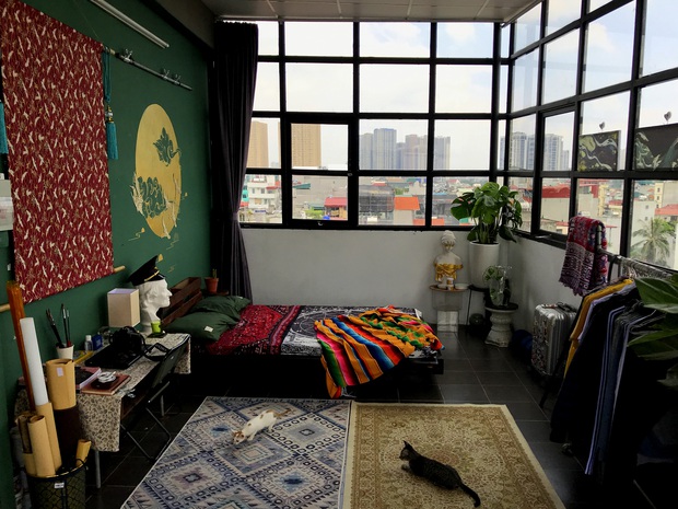 Căn phòng 20m2 đẹp như phim chỉ hết 5 triệu tiền decor, gia chủ còn chăm đổi concept theo mùa - Ảnh 3.