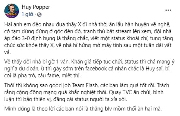 Không chỉ Daim bị chỉ trích nặng nề sau thất bại của Team Flash, Huy Popper cũng bị vạ oan chỉ vì gáy sớm - Ảnh 6.