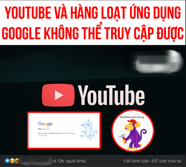 Cư dân mạng than trời kêu đất khi Google gặp lỗi nghiêm trọng, nhưng oan uổng nhất chính là Hiếu PC vì bất ngờ bị vạ lây! - Ảnh 1.