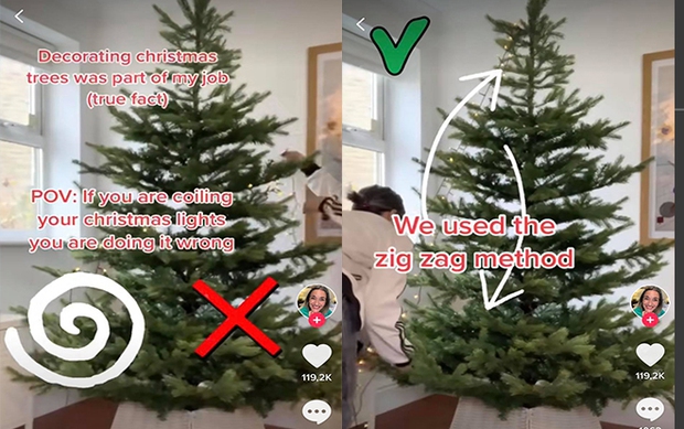 Video hướng dẫn trang trí cây thông Noel hút 2,4 triệu lượt xem, bất ngờ nhất chính là điều ai cũng quen nhưng lại gây tranh cãi dữ dội! - Ảnh 2.