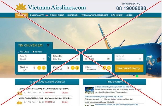 Hieupc ra tay xoá sổ 2 trang web giả Vietnam Airlines và Vietjet Air lừa đảo bán vé máy bay! - Ảnh 1.