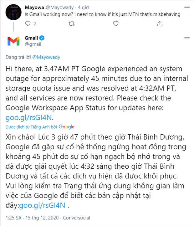 Đã tìm ra lý do Google bị sập diện rộng trên toàn cầu - Ảnh 2.