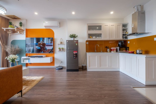 Căn hộ Vinhomes 42m2 xinh xắn của anh chàng độc thân, ăn tiền nhất là view chill như ở trời Tây - Ảnh 3.