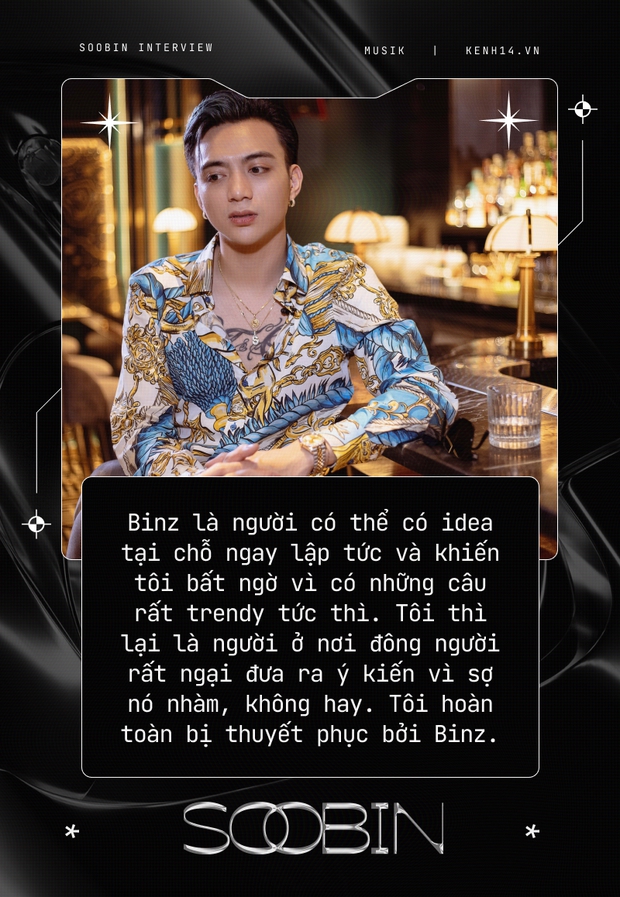 Soobin: Tôi hoàn toàn bị thuyết phục bởi Binz, ra nhạc dân chơi vì muốn thoải mái đi club hơn - Ảnh 14. Soobin: Tôi hoàn toàn bị thuyết phục bởi Binz, ra nhạc dân chơi vì muốn thoải mái đi club hơn - Ảnh 14.