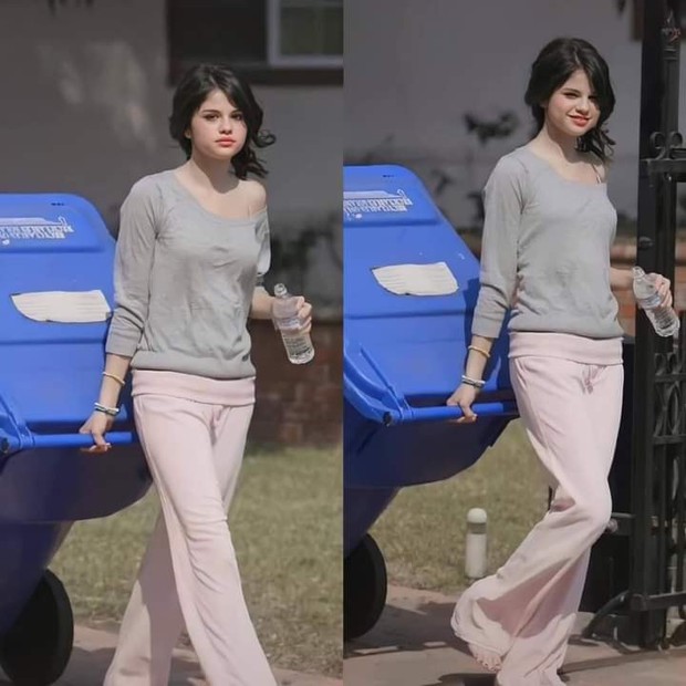 Bức ảnh huyền thoại của Selena Gomez: Đi chân đất, mặc áo ngủ lệch vai, đi đổ rác thôi vẫn xinh ngút ngàn - Ảnh 4.