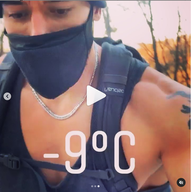 Trời đông âm độ, nam thần lai Gia Đình Là Số 1 lên đỉnh núi cởi áo khoe 6 múi nóng hừng hực, khiến hội chị em rớt liêm sỉ - Ảnh 6.