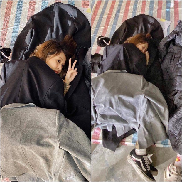 Hậu Hoàng chẳng ngán cam thường khi đăng ảnh bị dìm, chuẩn girl gan dạ trong Sao Nhập Ngũ - Ảnh 3.