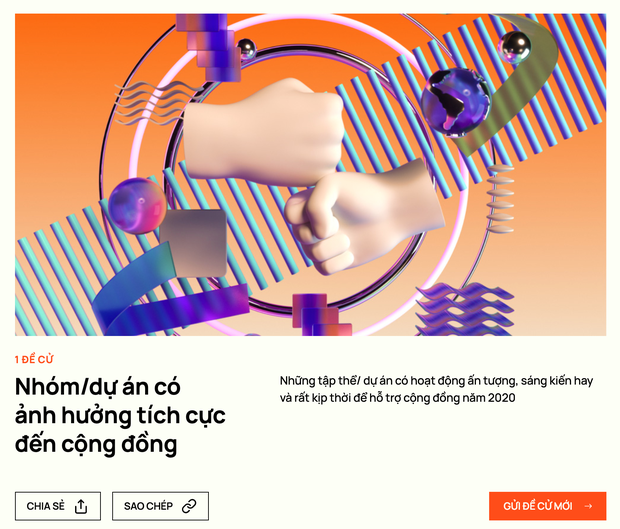 WeChoice Awards 2020 chính thức mở cổng đề cử: Bạn đã sẵn sàng đồng hành cùng chúng tôi trên hành trình lan tỏa những niềm cảm hứng? - Ảnh 15.