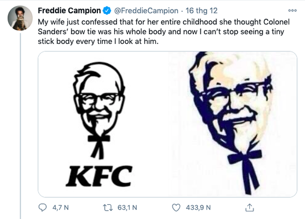 Lấy chồng nhiều năm, người vợ mới bất ngờ chia sẻ về việc bị ám ảnh hình tượng người đàn ông trên thương hiệu KFC bởi chi tiết chẳng ai có thể ngờ - Ảnh 2.