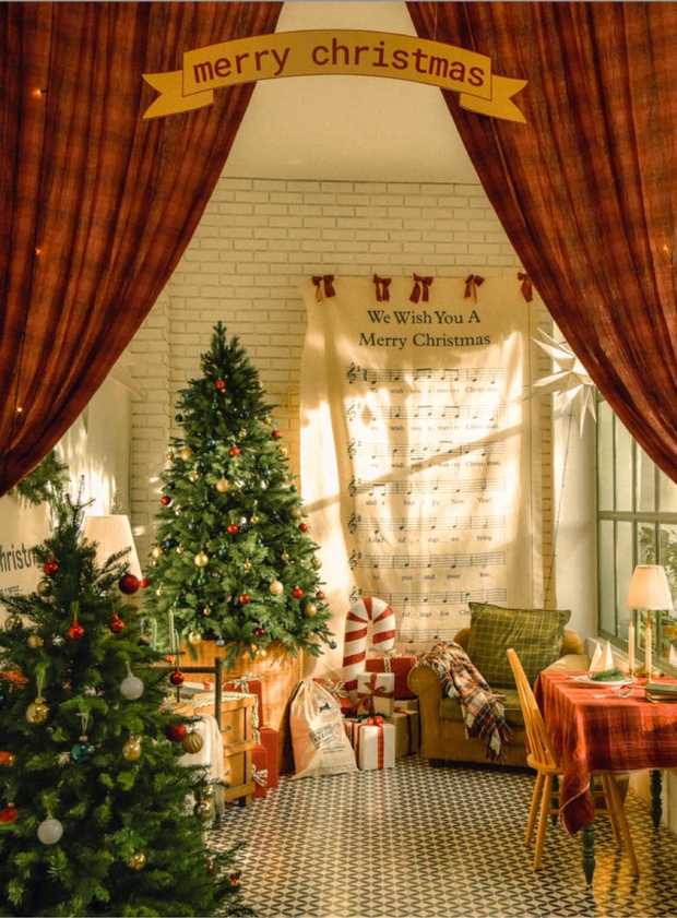 Chàng trai trang trí căn phòng Giáng sinh đẹp như cổ tích, nhìn thơ đến mức dân tình chỉ muốn ở nhà để chill Noel - Ảnh 8.