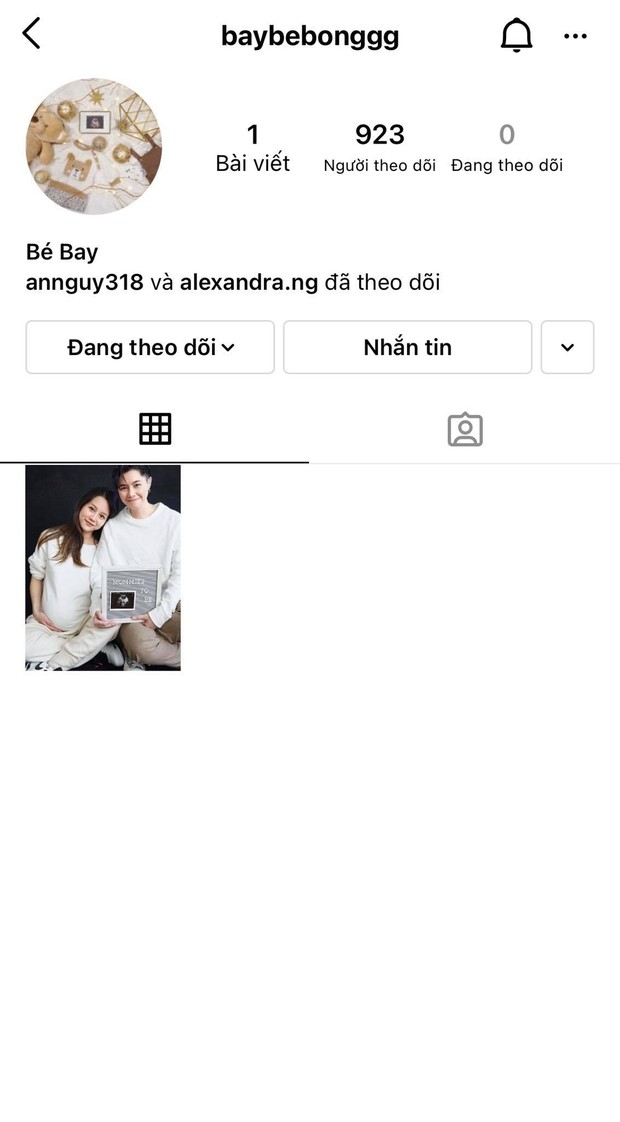 An Nguy vừa lập Instagram riêng cho con đầu lòng, lượt follow đã tăng chóng mặt: Nhìn là biết em bé hot nhất nhì Vbiz rồi! - Ảnh 2.