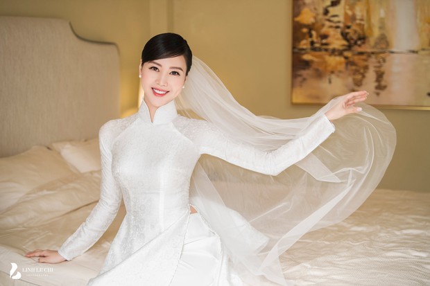 Vũ Ngọc Châm bất ngờ lên xe hoa với bạn trai CEO, bộ ảnh cô dâu chính thức được hé lộ - Ảnh 2.