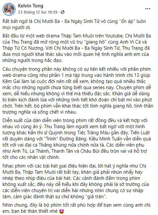 Netizen chia phe khen nhiều hơn chê Chị Mười Ba: Nội dung chất lượng, bi hài đều đủ nhưng Châu Bùi hơi đơ nha! - Ảnh 10.