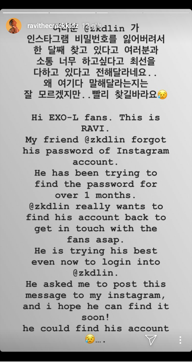 Kai (EXO) bị nghi là người kết nối Taeyeon (SNSD) cho Ravi (VIXX), tất cả là tại chiếc story đáng ngờ này! - Ảnh 3.