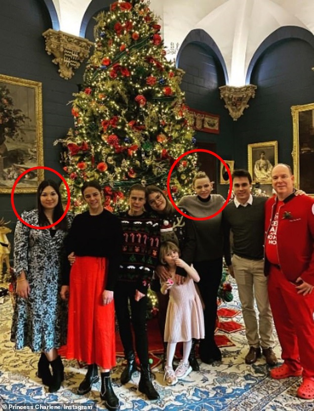 Vương phi Monaco lần đầu xuất hiện cùng gia đình chồng với mái tóc cạo nửa đầu, nàng dâu hoàng gia gốc Việt cũng góp mặt - Ảnh 1.