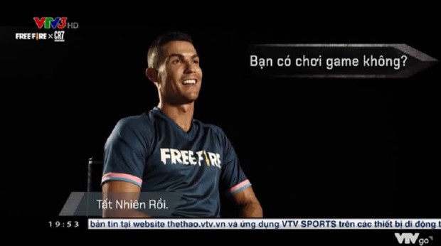 CR7 lên sóng VTV xác nhận vai trò đại sứ của Free Fire, game thủ Việt phấn khích cực độ - Ảnh 1.