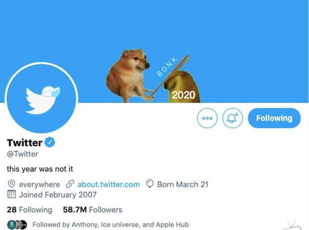 Twitter vừa đổi ảnh bìa tiễn vong năm 2020 bằng 1 meme khiến cộng đồng mạng cười nghiêng ngả - Ảnh 1.