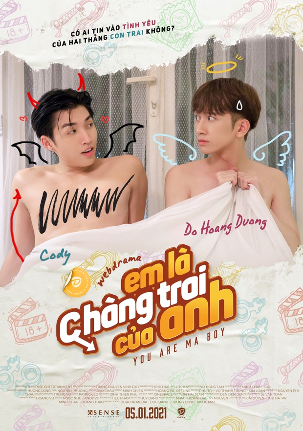 Cody - Đỗ Hoàng Dương chưa gì đã lộ clip nóng 8 phút trên mạng ở trailer đam mỹ Em Là Chàng Trai Của Anh - Ảnh 13.