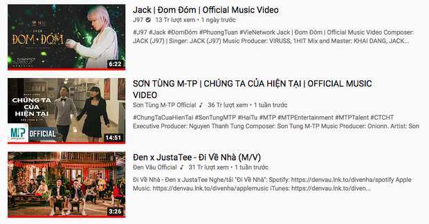 Chưa đầy 2 ngày lên sóng, Jack chính thức chạm #1 trending YouTube, chặn luôn đường phá kỷ lục của Sơn Tùng M-TP  - Ảnh 3.