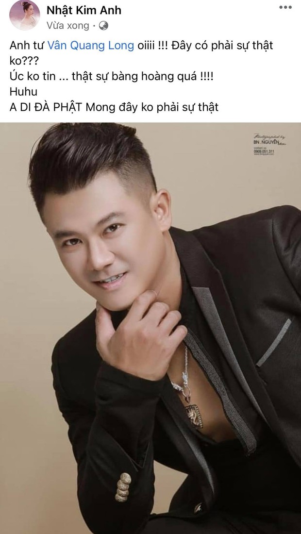 Đan Trường, Nhật Kim Anh và dàn sao Việt bàng hoàng, bật khóc nói lời tiễn biệt ca sĩ Vân Quang Long - Ảnh 3. Đan Trường, Nhật Kim Anh và dàn sao Việt bàng hoàng, bật khóc nói lời tiễn biệt ca sĩ Vân Quang Long - Ảnh 3.