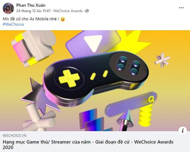 WeChoice Awards 2020 chính thức có hạng mục mới Game thủ/ Streamer của năm, cộng đồng hào hứng đón nhận - Ảnh 5.