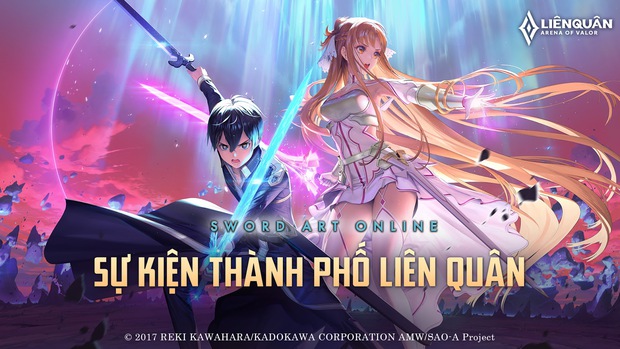 Liên Quân Mobile tiếp tục tái hợp Sword Art Online, game thủ sẽ được nhận miễn phí một skin cực chất - Ảnh 1.