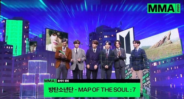Tổng kết lễ trao giải MMA 2020: BTS đạt All-kill Daesang, BLACKPINK không góp mặt cũng đạt 2 giải thưởng - Ảnh 3. Tổng kết lễ trao giải MMA 2020: BTS đạt All-kill Daesang, BLACKPINK không góp mặt cũng đạt 2 giải thưởng - Ảnh 3.