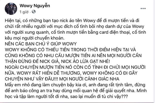 Wowy bị mạo danh mượn tiền và gây chuyện, phải livestream luôn để cảnh cáo và vạch trần thủ đoạn tinh vi của kẻ gian - Ảnh 3.