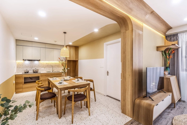 Chung cư Hà Nội lên đời 1 tháng cải tạo, đội thiết kế tiết lộ chi tiết quan trọng về phong thuỷ khi sơn nhà - Ảnh 5.