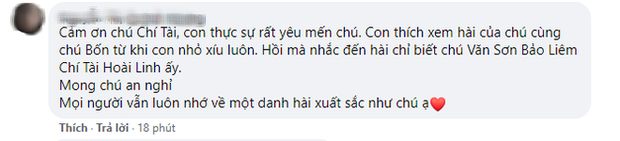 MXH Việt bàng hoàng trước sự ra đi của danh hài Chí Tài: Cúi đầu tiễn biệt chú, nụ cười tuổi thơ của con! - Ảnh 5.