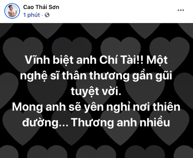 Cả showbiz Việt bàng hoàng khi hay tin NS Chí Tài qua đời: Đông Nhi lặng người, Ngô Kiến Huy, Noo Phước Thịnh đau buồn gửi lời tiễn biệt - Ảnh 11.