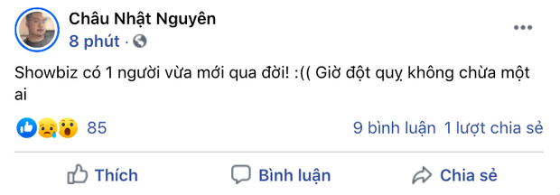 Cả showbiz Việt bàng hoàng khi hay tin NS Chí Tài qua đời: Đông Nhi lặng người, Ngô Kiến Huy, Noo Phước Thịnh đau buồn gửi lời tiễn biệt - Ảnh 18.