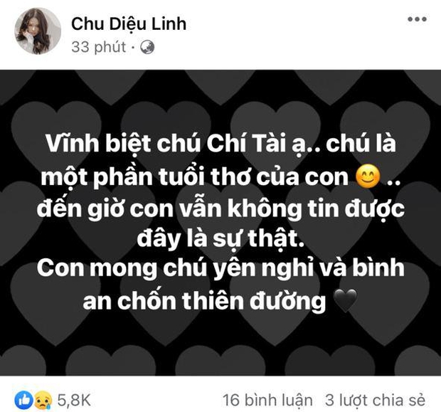 Nghệ sĩ Chí Tài đột ngột qua đời, hàng loạt KOL nghẹn ngào gửi lời tạm biệt cả một bầu trời tuổi thơ - Ảnh 6.