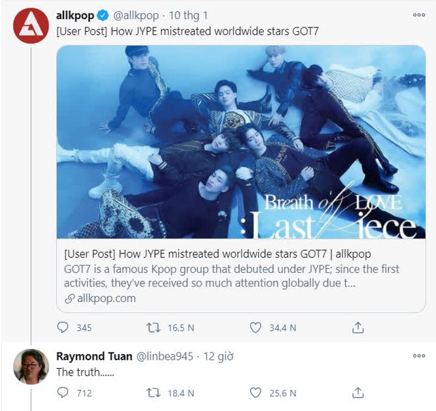 JYP chính thức xác nhận cả 7 thành viên GOT7 rời công ty: Cổ phiếu tuột dốc không phanh, bố của Mark ngầm tố công ty ngược đãi? - Ảnh 3. JYP chính thức xác nhận cả 7 thành viên GOT7 rời công ty: Cổ phiếu tuột dốc không phanh, bố của Mark ngầm tố công ty ngược đãi? - Ảnh 3.