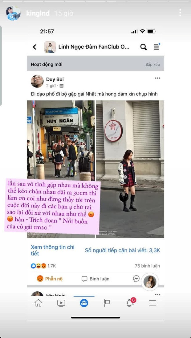 Linh Ngọc Đàm bị dìm tơi tả trong ảnh chụp trộm, tức quá cô tự kéo chân 30cm rồi up lên phản dame - Ảnh 3. Linh Ngọc Đàm bị dìm tơi tả trong ảnh chụp trộm, tức quá cô tự kéo chân 30cm rồi up lên phản dame - Ảnh 3.