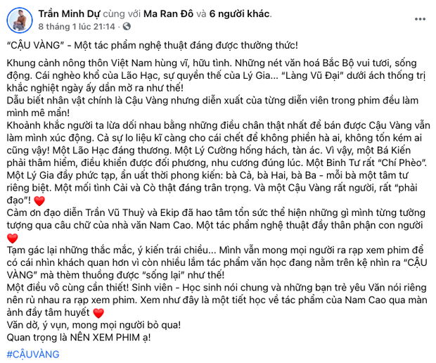 MXH bùng nổ bình luận trái chiều về Cậu Vàng: Khánh Vân, Hà Tăng, Châu Bùi đều khen ngợi nhưng khán giả lại nghĩ khác! - Ảnh 5.