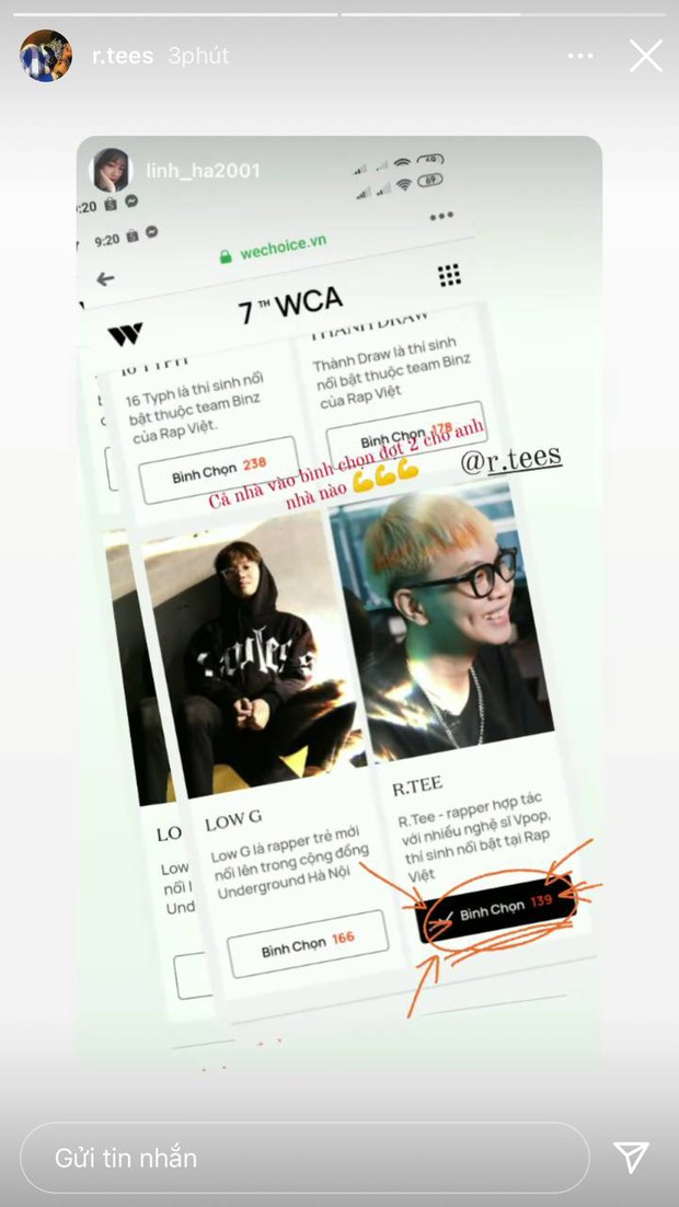 Cổng bình chọn WeChoice Awards 2020 vừa mở, dân tình đã kêu gọi vote ào ào tưng bừng trên MXH - Ảnh 8. Cổng bình chọn WeChoice Awards 2020 vừa mở, dân tình đã kêu gọi vote ào ào tưng bừng trên MXH - Ảnh 8.
