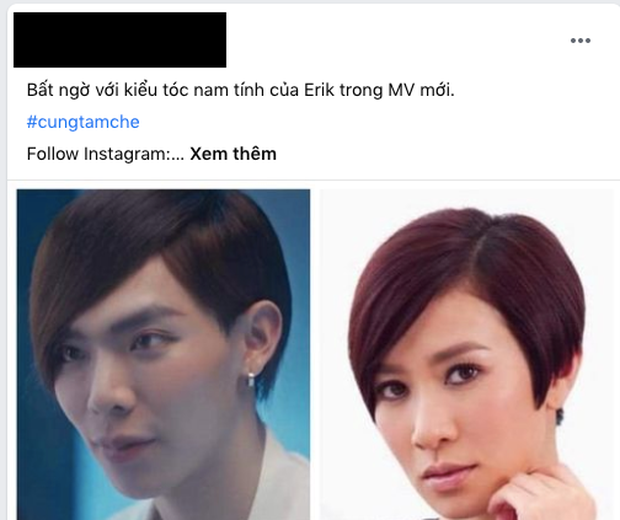 Erik tự dưng để tóc tém mái chéo, dân mạng chết cười vì quá giống Xa Thi Mạn, Thu Trang rồi cả Tóc Tiên cũng được gọi tên - Ảnh 6.