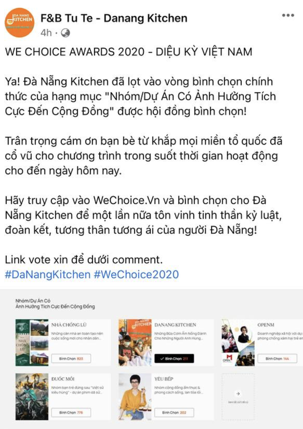 Cổng bình chọn WeChoice Awards 2020 vừa mở, dân tình đã kêu gọi vote ào ào tưng bừng trên MXH - Ảnh 16. Cổng bình chọn WeChoice Awards 2020 vừa mở, dân tình đã kêu gọi vote ào ào tưng bừng trên MXH - Ảnh 16.
