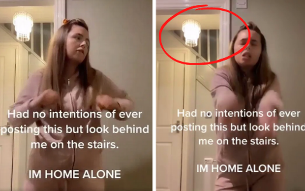 Đang quay video TikTok, cô gái kinh hãi tột độ phát hiện thứ rùng mình ngay sau lưng, thu hút hơn 14 triệu lượt xem - Ảnh 1.