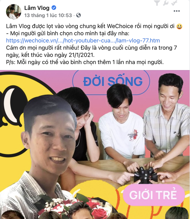 WeChoice Awards 2020: Đua vote quyết liệt ở hạng mục Hot YouTuber của năm, Hậu Hoàng tạm dẫn đầu nhờ lời kêu gọi của Mũi trưởng! - Ảnh 5.