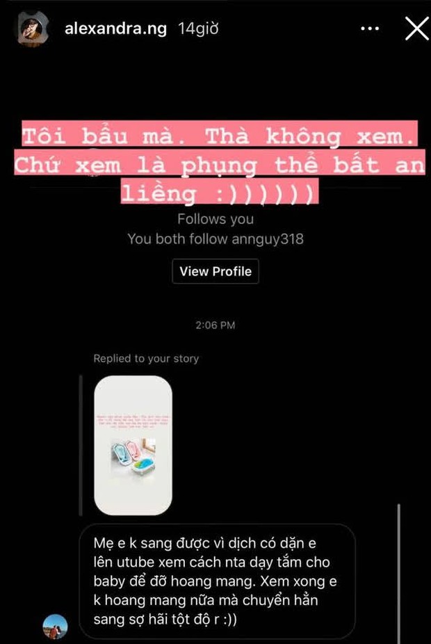 Người yêu đồng giới sợ hãi khi xem clip tắm em bé, bà bầu An Nguy liền có động thái khiến ai nấy đều bật cười - Ảnh 2. Người yêu đồng giới sợ hãi khi xem clip tắm em bé, bà bầu An Nguy liền có động thái khiến ai nấy đều bật cười - Ảnh 2.