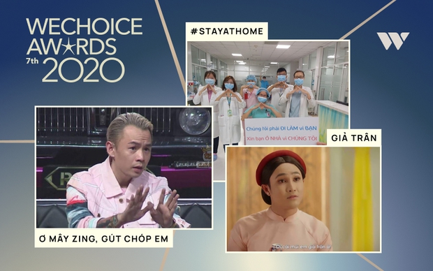 WeChoice Awards 2020: Câu cửa miệng của Binz và trào lưu ở nhà đang dẫn đầu 2 đường đua của lãnh địa MXH - Ảnh 1.