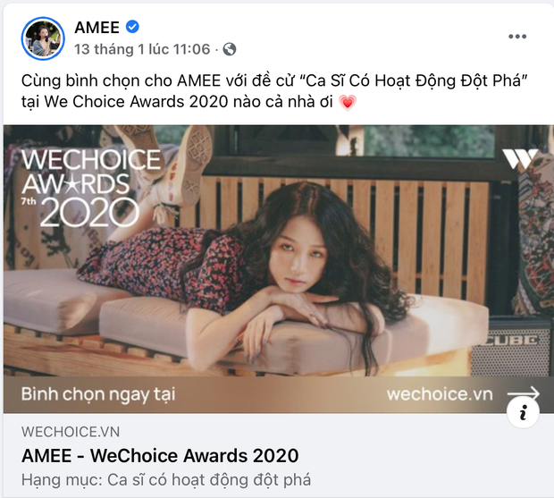 Vbiz rần rần vì WeChoice Awards 2020: Sao Việt đăng đầy newsfeed, fanpage NS Chí Tài chia sẻ đầy xúc động, Binz - Hoà Minzy gấp rút kêu gọi - Ảnh 10.