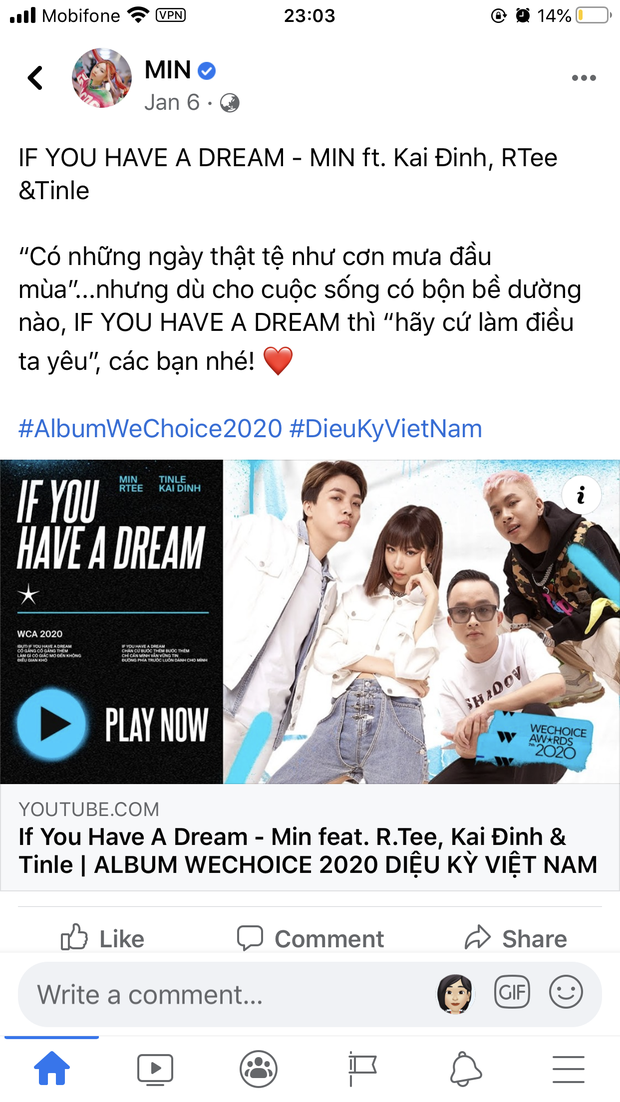 Vbiz rần rần vì WeChoice Awards 2020: Sao Việt đăng đầy newsfeed, fanpage NS Chí Tài chia sẻ đầy xúc động, Binz - Hoà Minzy gấp rút kêu gọi - Ảnh 7.