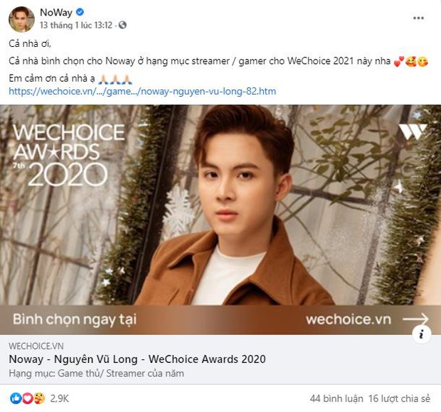 Game thủ/ Streamer Việt đang sốt xình xịch với cuộc chiến kêu gọi bình chọn tại WeChoice Awards 2020, fan hưởng ứng cực nhiệt! - Ảnh 4.