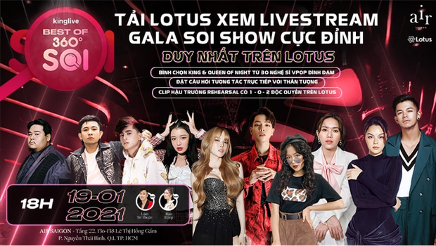 Gala Best Of 360 Độ Soi quy tụ hơn 30 nghệ sĩ Vpop đình đám, ai sẽ là King & Queen của đêm hội Soi? - Ảnh 1. Gala Best Of 360 Độ Soi quy tụ hơn 30 nghệ sĩ Vpop đình đám, ai sẽ là King & Queen của đêm hội Soi? - Ảnh 1.