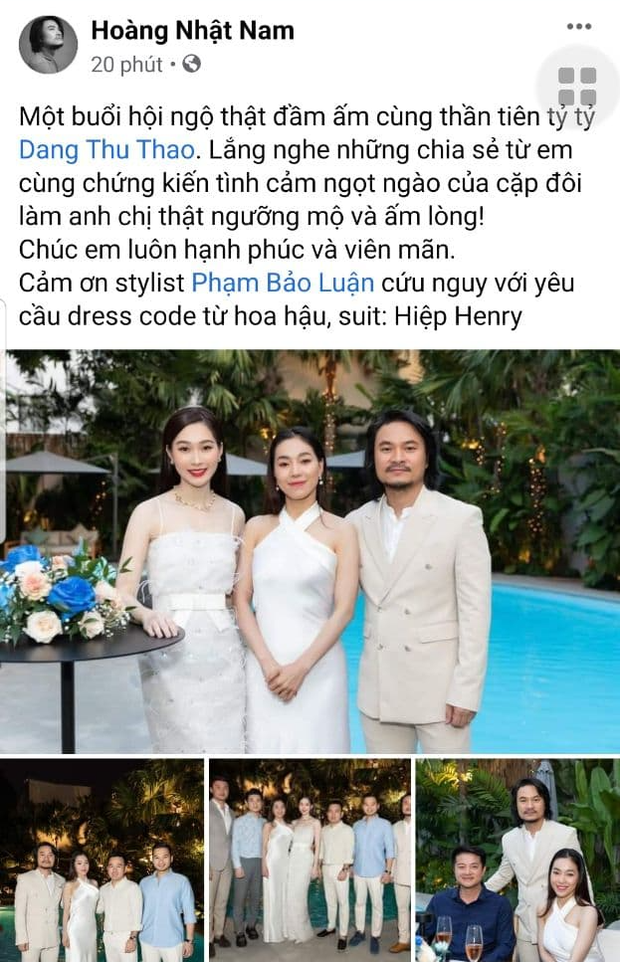 Đặng Thu Thảo tái xuất xinh đẹp đỉnh cao trong buổi tụ họp, Đạo diễn HHVN bỗng hé lộ cuộc sống hôn nhân của nàng Hậu - Ảnh 2.